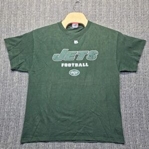 Vintage 90s Y2K New York Jets T-Shirt Mens Large Green NFL Football VF Imagewear